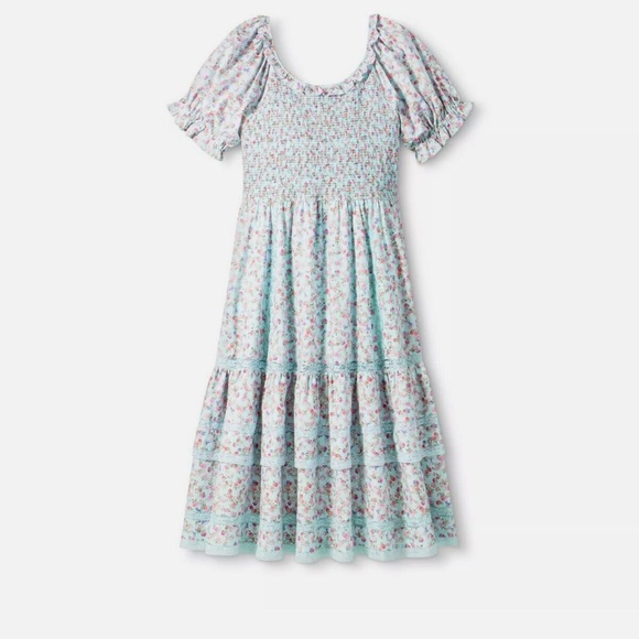 Target X Love Shack Fancy dress blue floral size XL - Picture 5 of 6